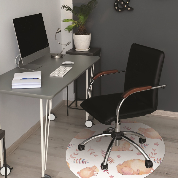 Office chair mat sheep