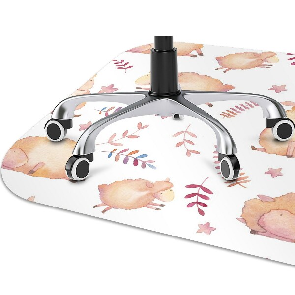 Office chair mat sheep