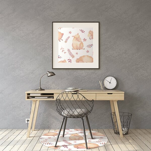 Office chair mat sheep