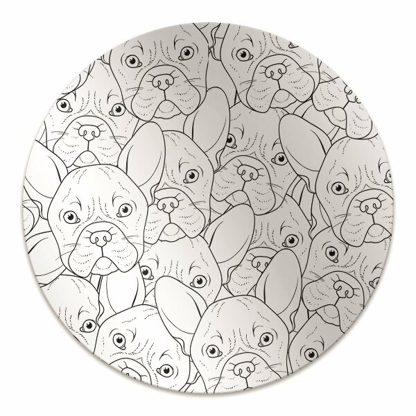 Desk chair mat dog Bulldog