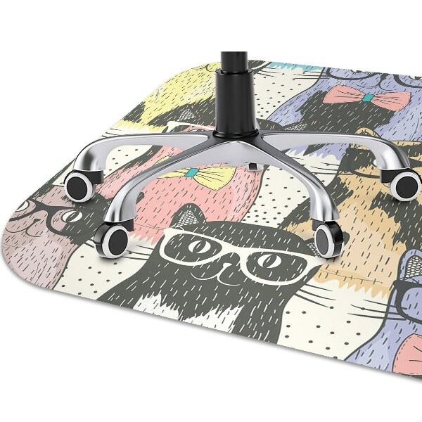 Office chair mat Cats