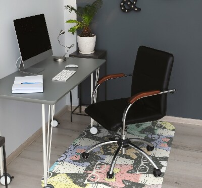 Office chair mat Cats