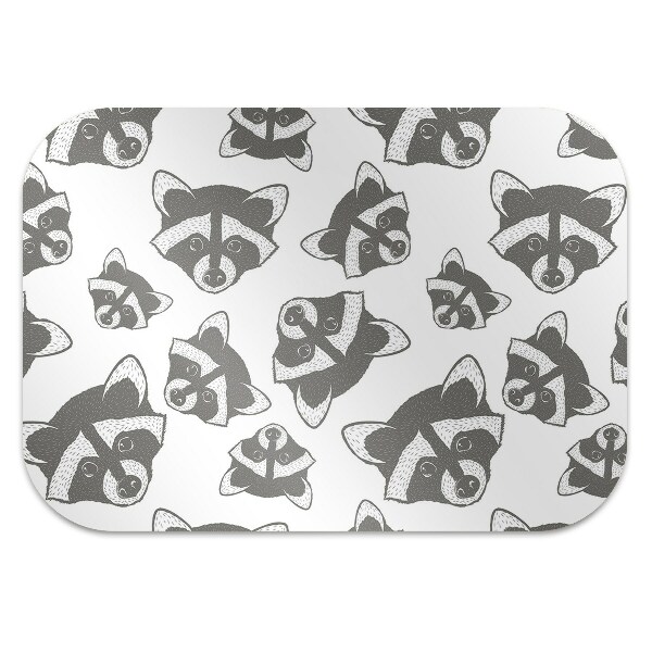 Office chair floor protector Raccoon