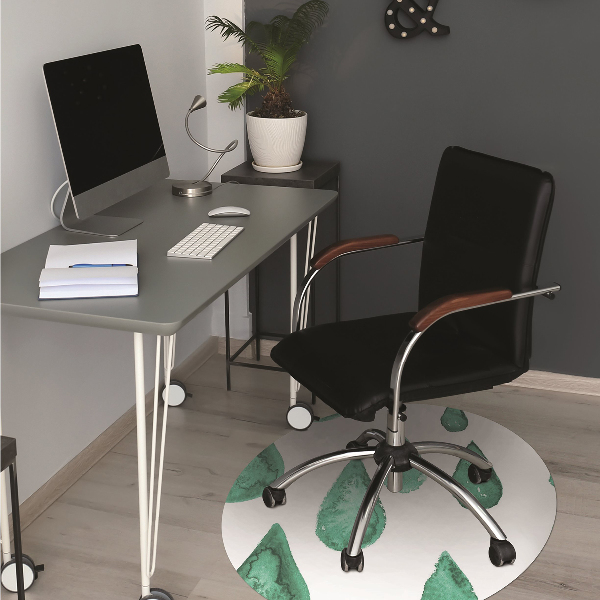 Office chair floor protector Raindrops