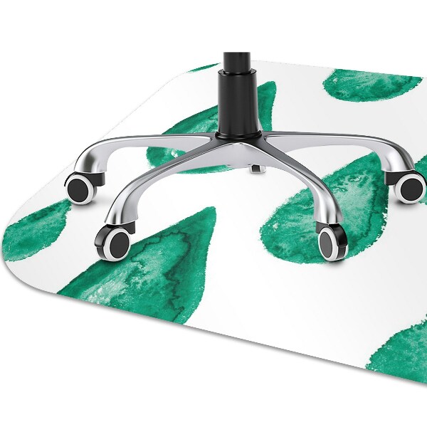 Office chair floor protector Raindrops