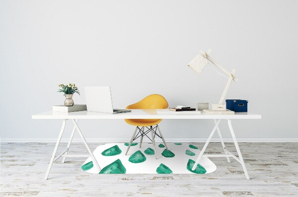 Office chair floor protector Raindrops