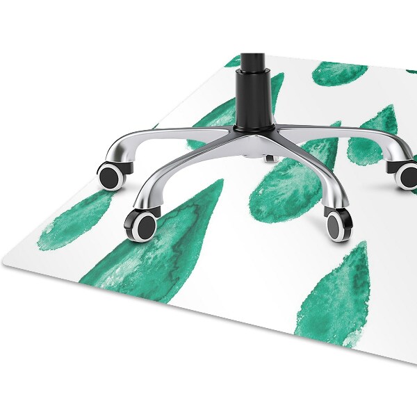 Office chair floor protector Raindrops