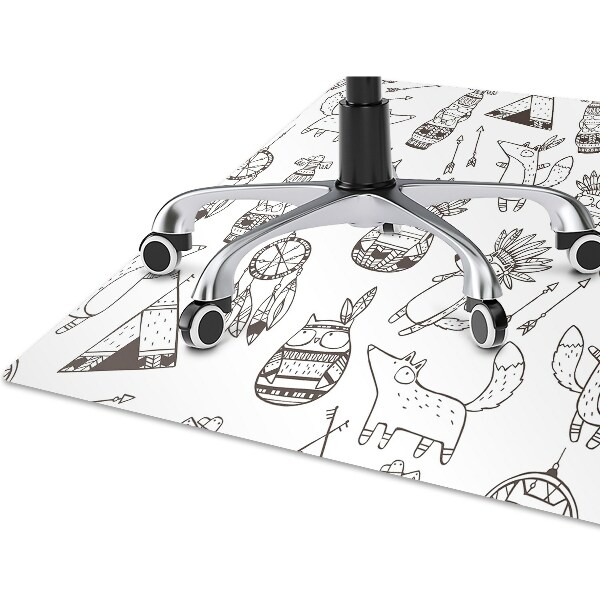 Office chair floor protector cartoon
