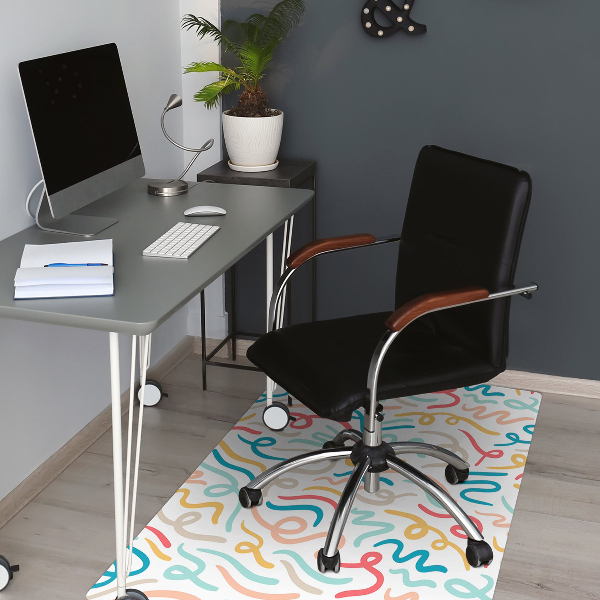 Office chair floor protector Calligraphy