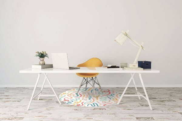 Office chair floor protector Calligraphy
