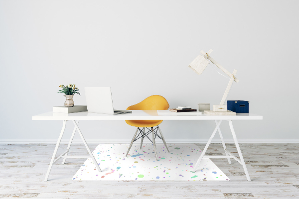 Desk chair mat Paint stain