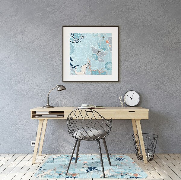 Office chair mat Heron