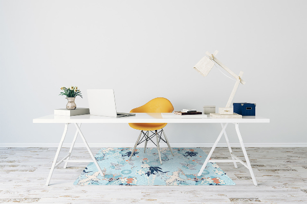 Office chair mat Heron