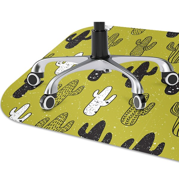 Office chair mat cacti
