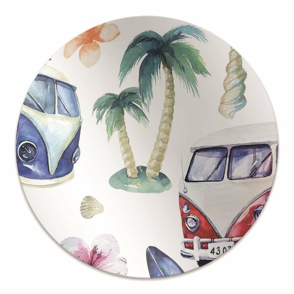 Computer chair mat Surfer Beach