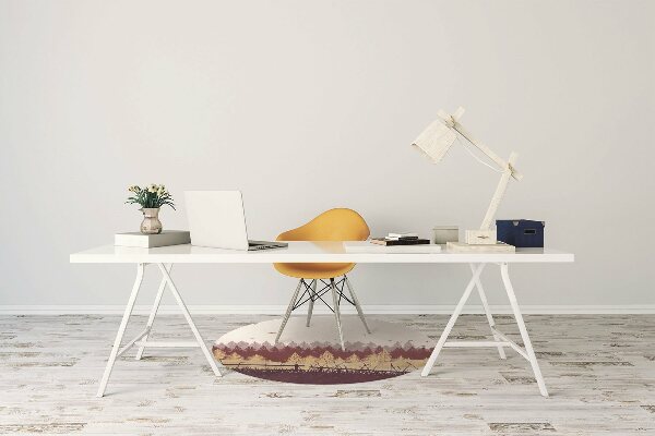 Office chair floor protector autumn Forest