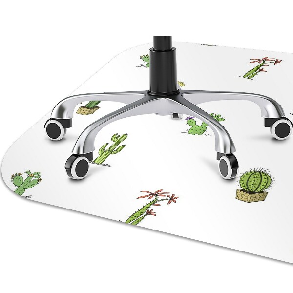 Office chair mat cacti