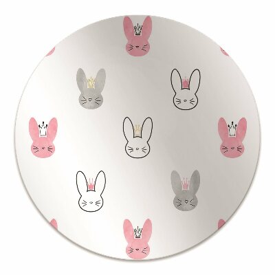 Office chair floor protector Rabbits crowns