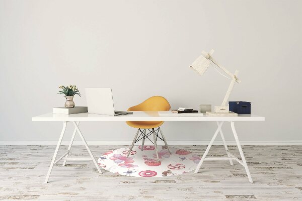 Office chair mat Sweets and balloons