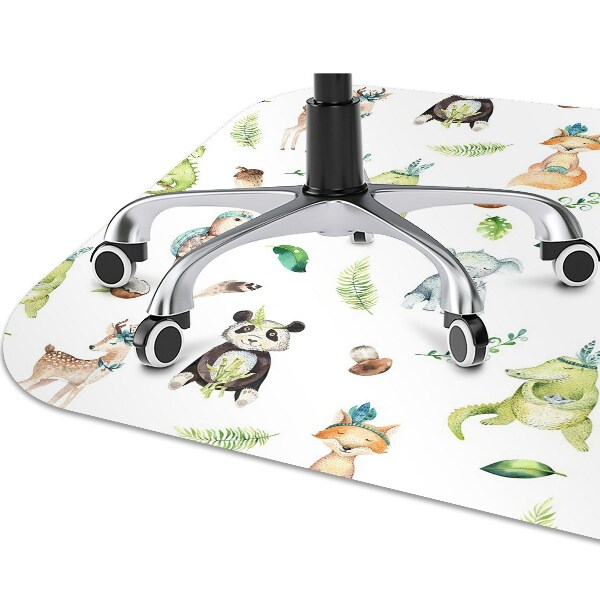 Chair mat floor panels protector amusement animals