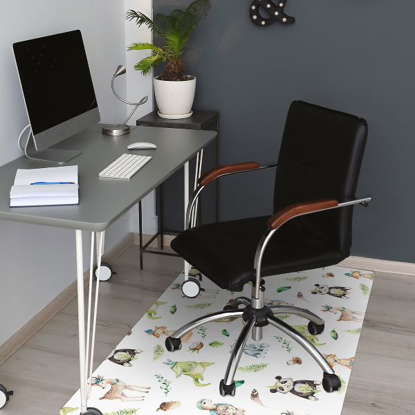 Chair mat floor panels protector amusement animals