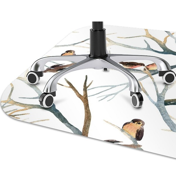 Chair mat Sparrows on the branches