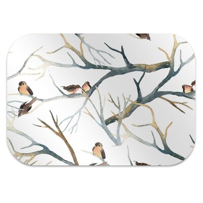 Chair mat Sparrows on the branches