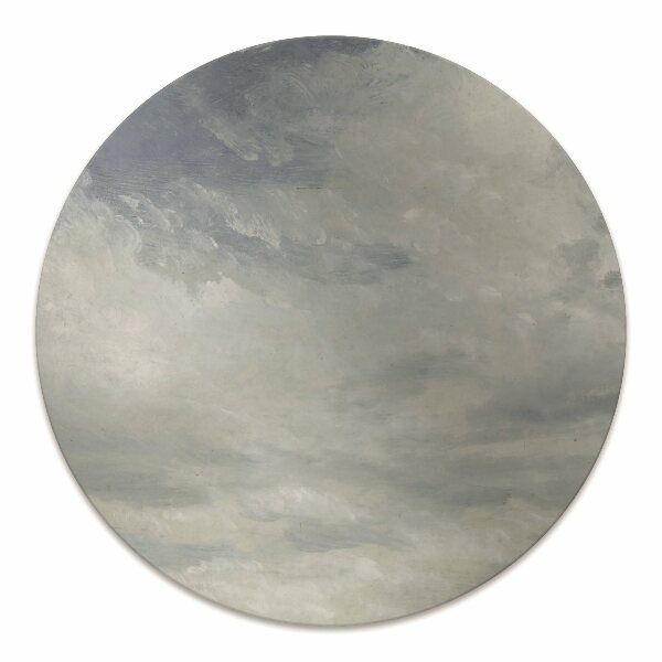 Office chair mat blue clouds