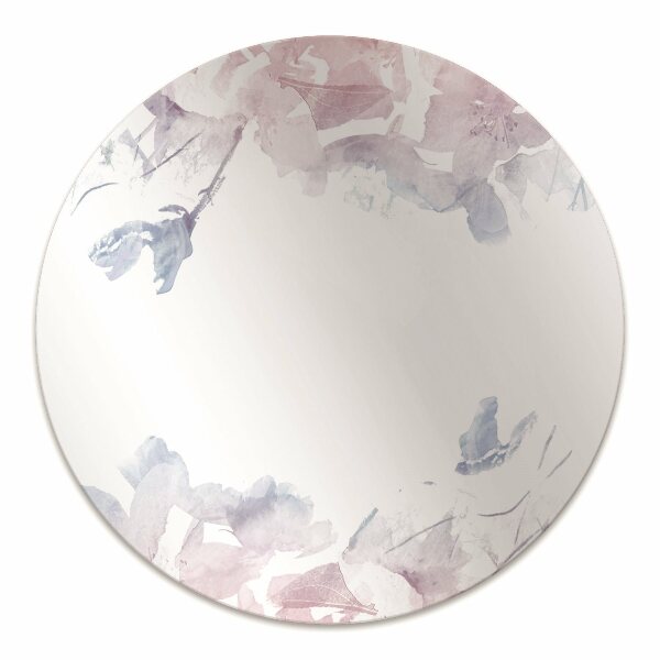 Office chair floor protector pastel roses