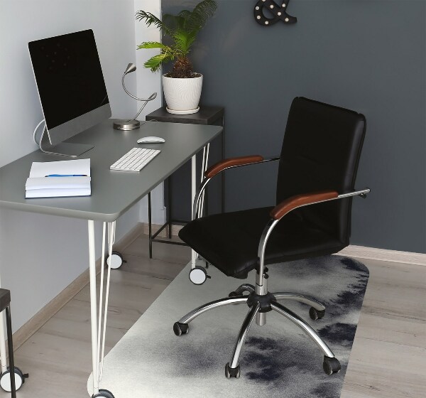Office chair mat ink stains