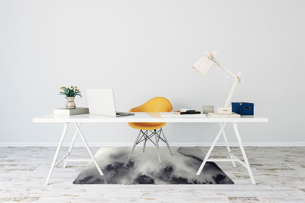 Office chair mat ink stains
