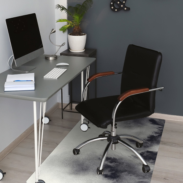 Office chair mat ink stains
