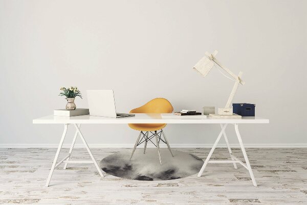 Office chair mat ink stains