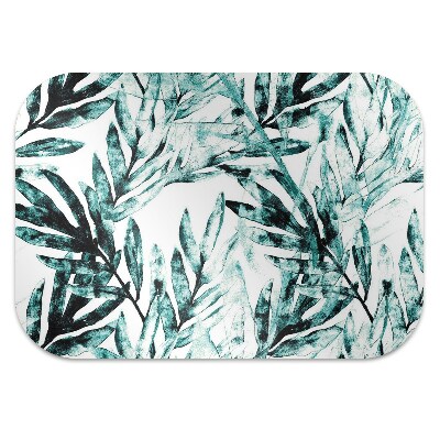 Chair mat floor panels protector Tropical palm tree