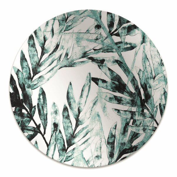 Chair mat floor panels protector Tropical palm tree