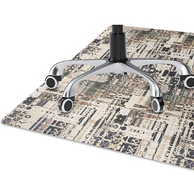 Chair mat floor panels protector Boho style tiles