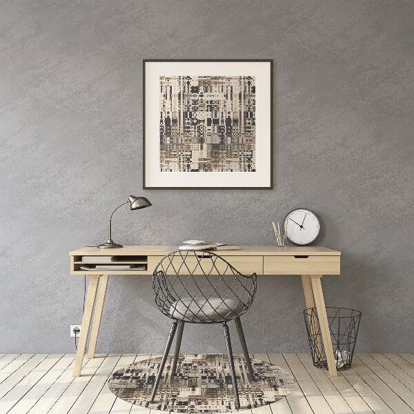 Chair mat floor panels protector Boho style tiles