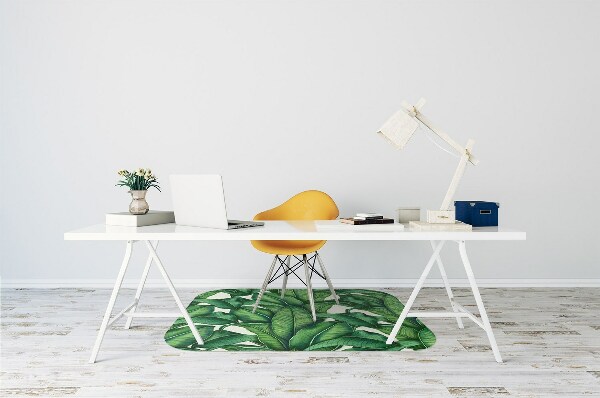 Office chair mat leaves Botanical