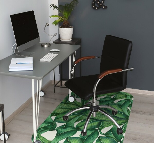 Office chair mat leaves Botanical