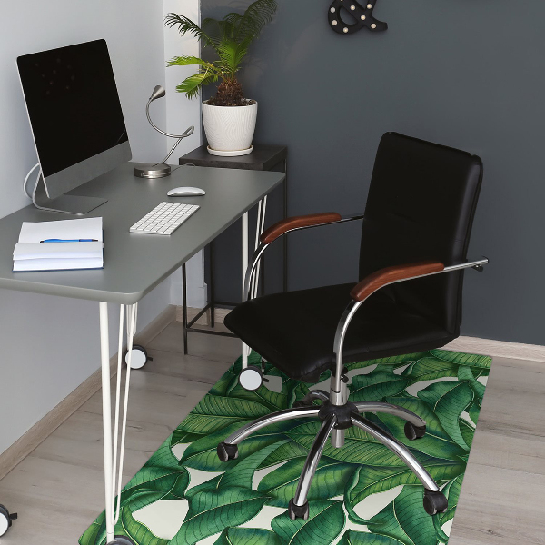 Office chair mat leaves Botanical