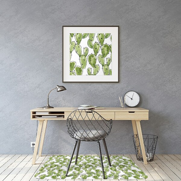 Desk chair mat cactus Boho