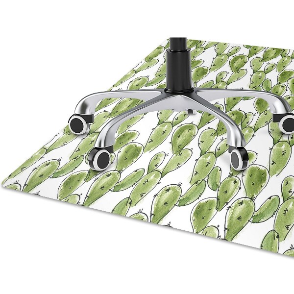 Desk chair mat cactus Boho