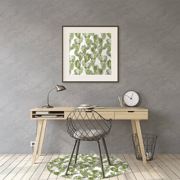 Desk chair mat cactus Boho
