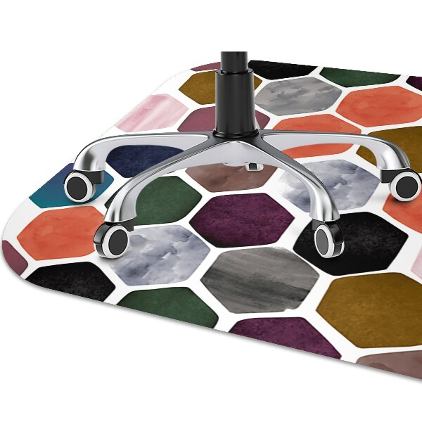 Desk chair mat Honeycomb