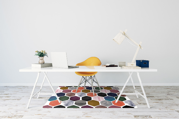 Desk chair mat Honeycomb