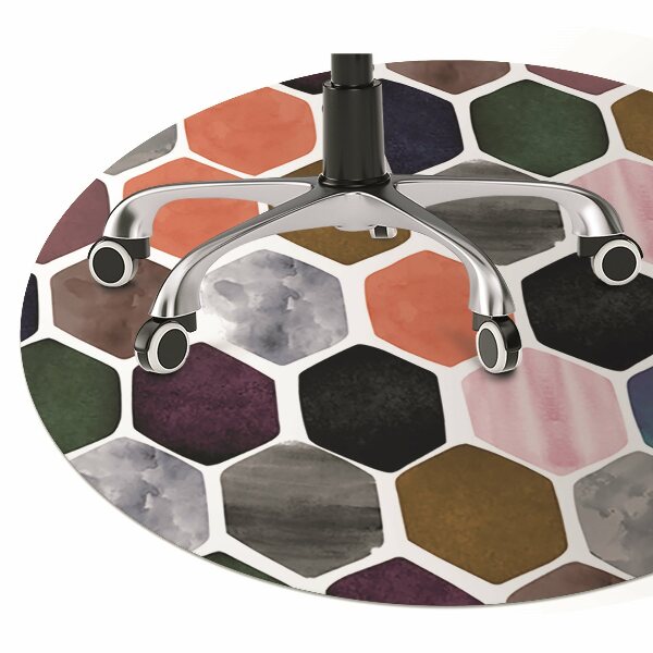 Desk chair mat Honeycomb