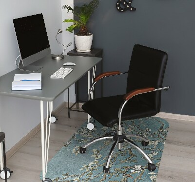 Desk chair mat Cherry Blossom