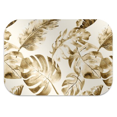 Computer chair mat palm leaves