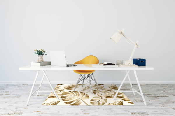 Computer chair mat palm leaves