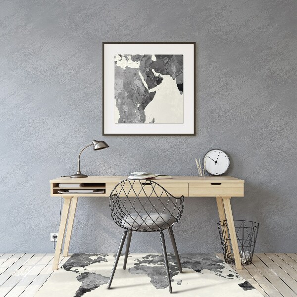 Chair mat Old world map